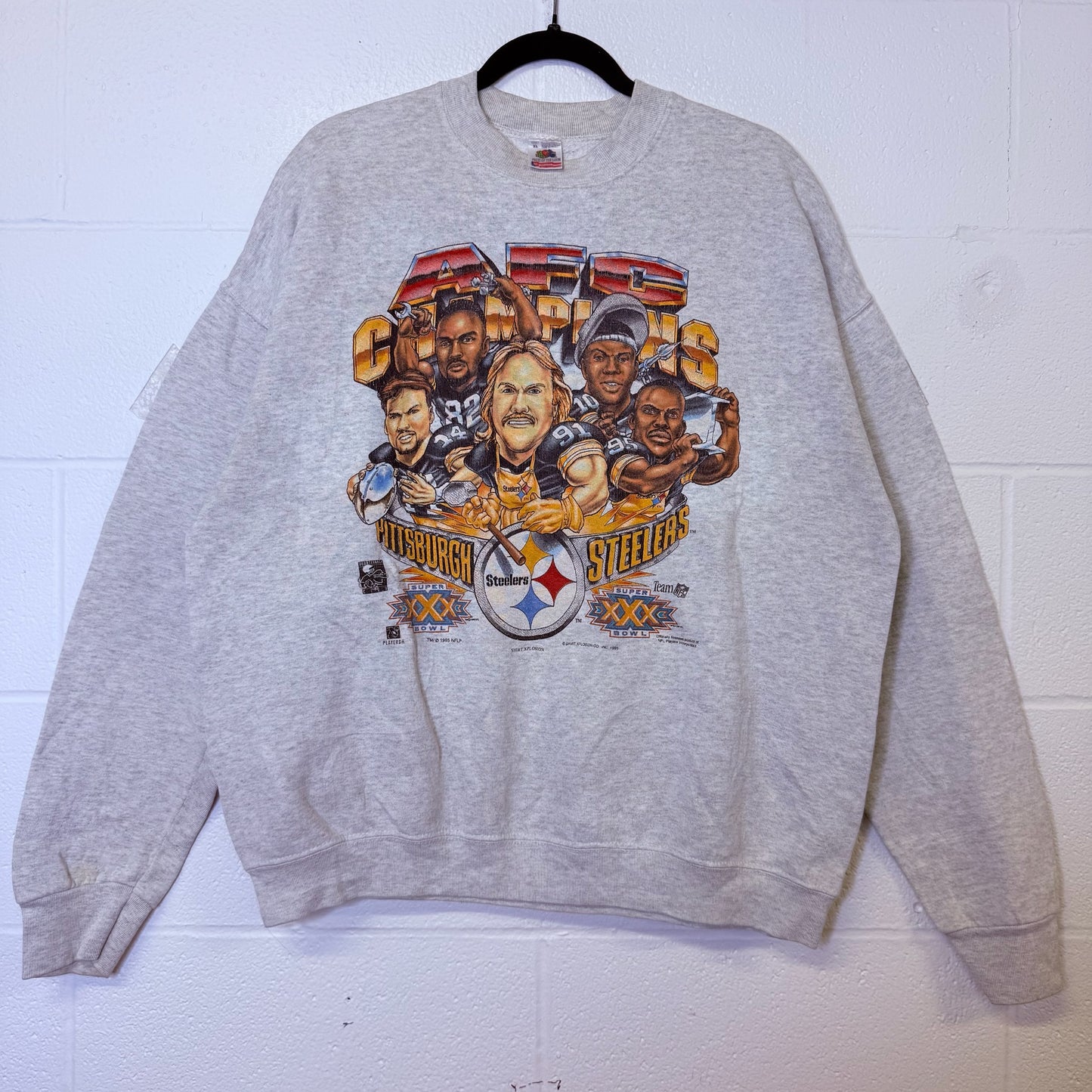 90s Pittsburgh Steelers Xplosion NFL Crewneck Sz XL (B2462)