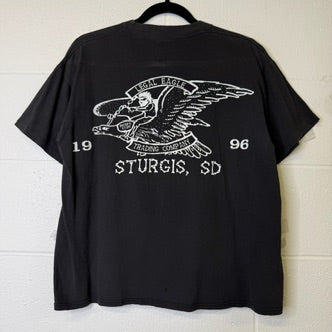 1996 15 Miles and 15 Grand Doesn't Make you a Biker Harley Davidson T-Shirt Sz L (B1353)