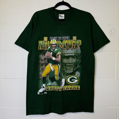 1996 Brett Favre Green Bay Packers NFL T-shirt Sz M (B1775)