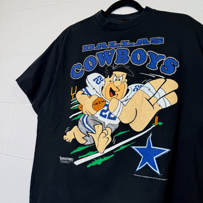 1993 Fred Flintstone Dallas Cowboys NFL T-Shirt Sz XL (B2933)