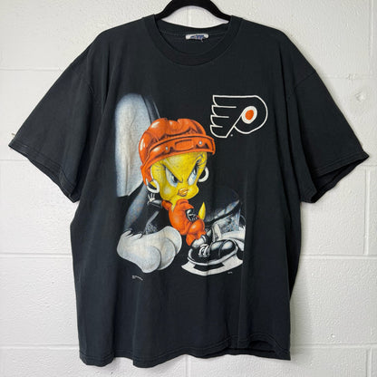 1996 Philadelphia Flyers Tweety Bird NHL T-Shirt Sz XL