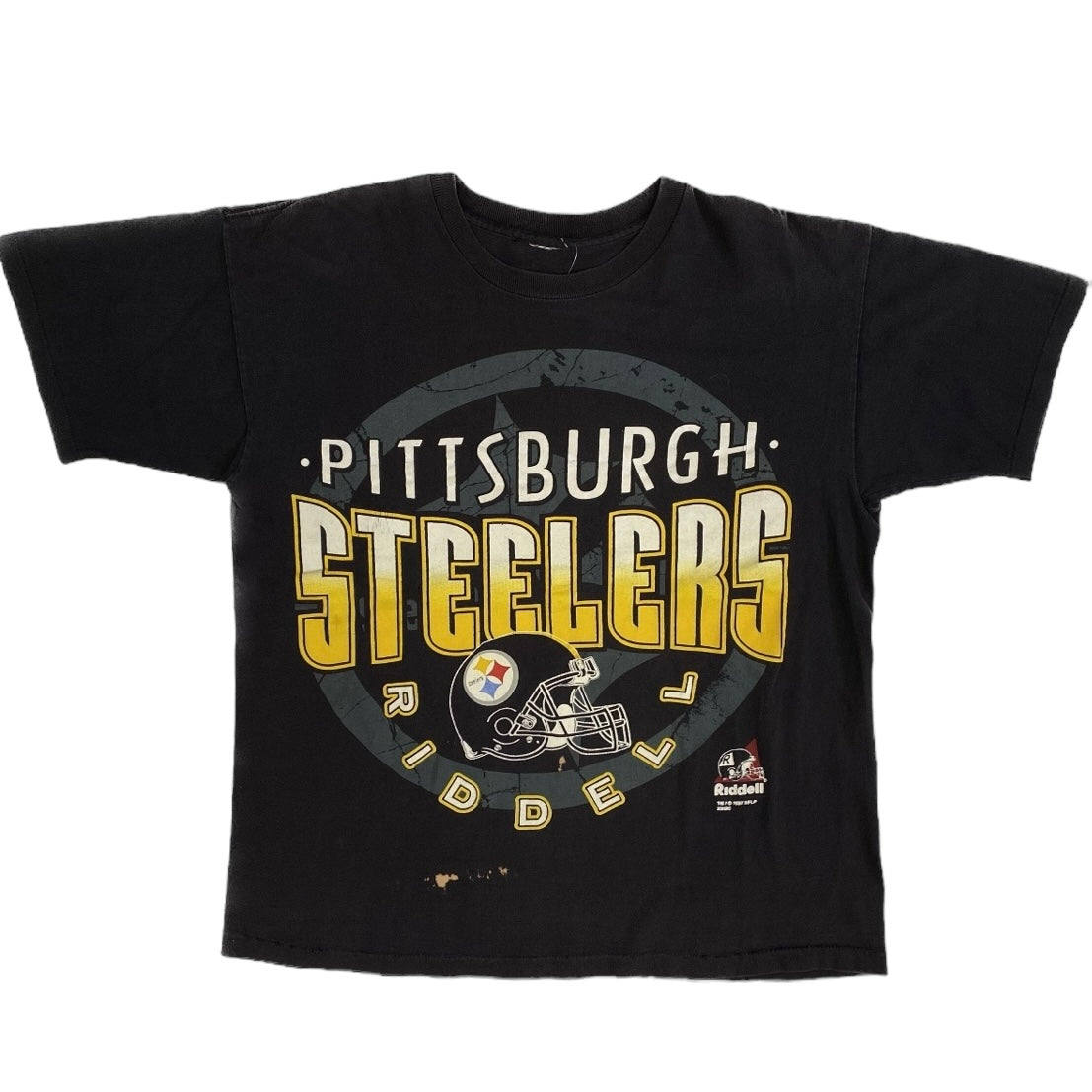 1997 Pittsburgh Steelers Riddel T-shirt Sz L (L508)