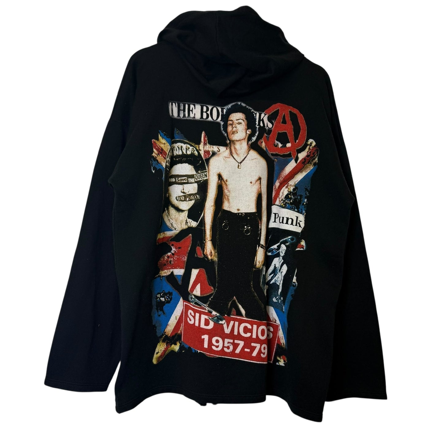 90's Sid Vicious Punk Hoodie Sz XL