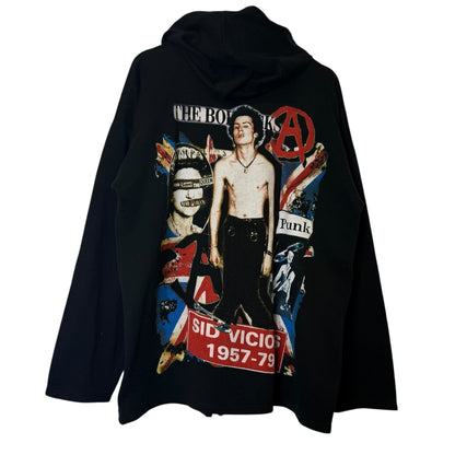 90's Sid Vicious Punk Hoodie Sz XL