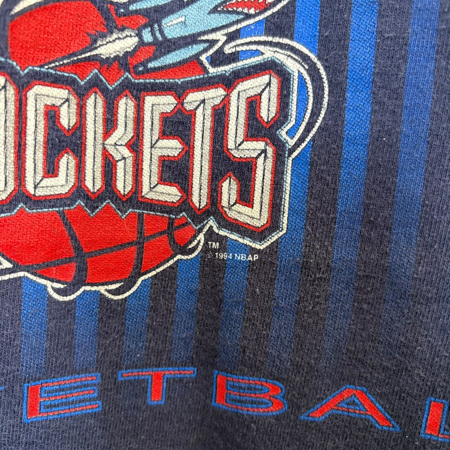 1994 Houston Rockets T-shirt Sz L (A7288)