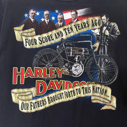 90's Harley Davidson Four Fathers T-shirt Sz M (B591)