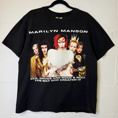 1999 Marilyn Manson Rock is Dead Tour T-shirt Sz L