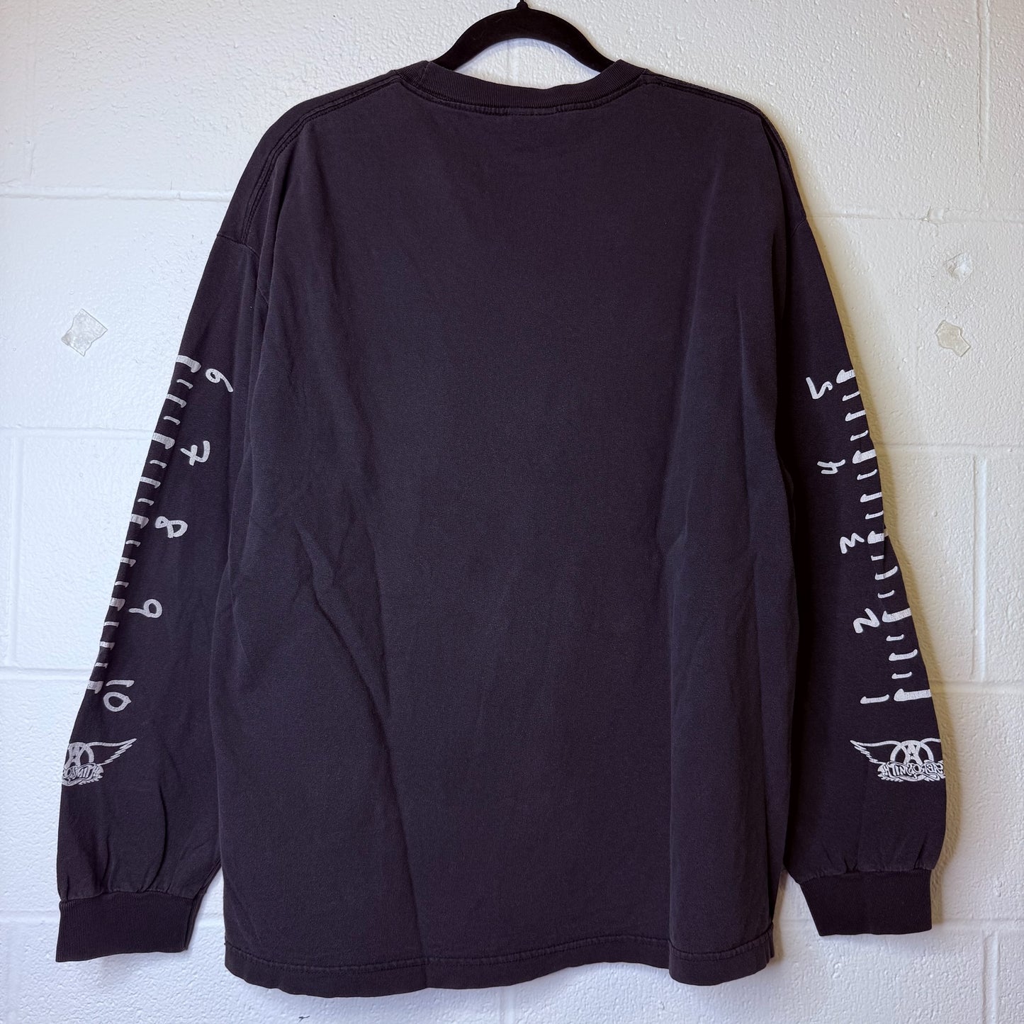 90s Aerosmith Big Ten Inch Band Long Sleeve Sz XL (B2379)