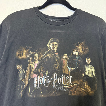 2005 Harry Potter & The Goblet of Fire Movie Promo T-shirt Sz M (B1012)