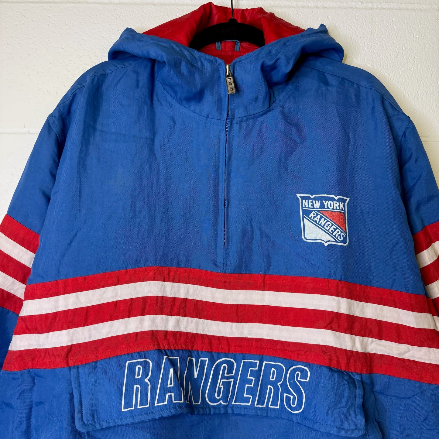 90s Texas Rangers MLB Starter Jacket Sz L (B2358)