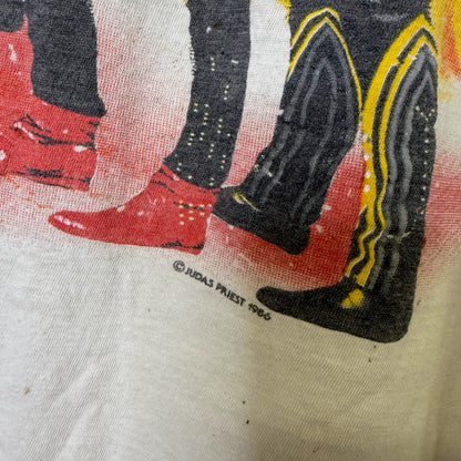 1986 Judas Priest Raglan Tour T-Shirt Sz M (B611)
