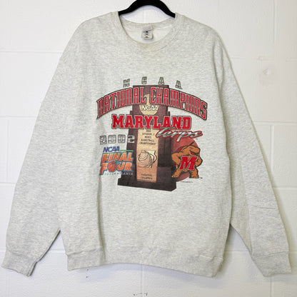 2002 NCAA Final Four Basketball Crewneck Sz L (B2319)