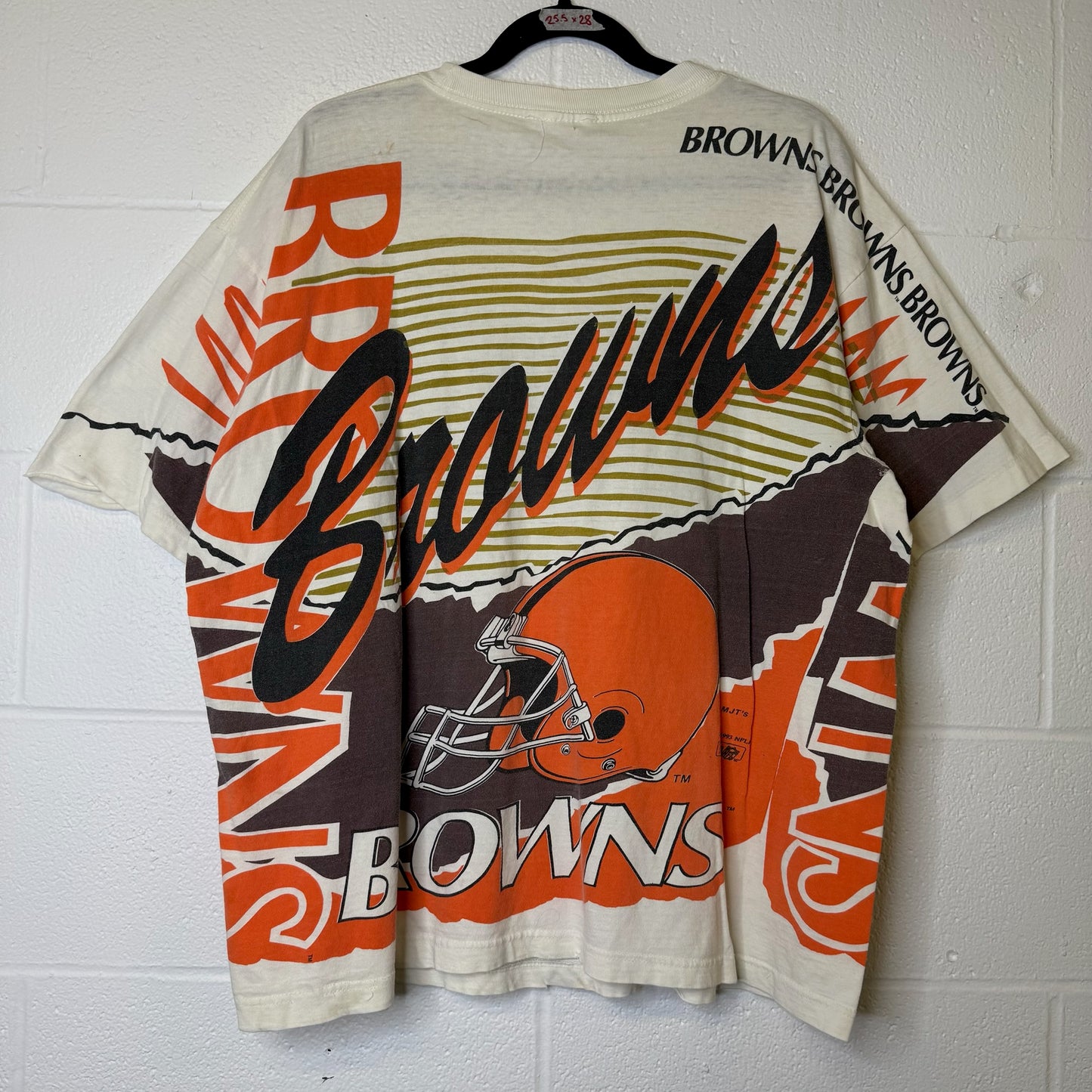 90s Cleveland Browns Magic Johnson T's NFL T-Shirt Sz XL (B2635)