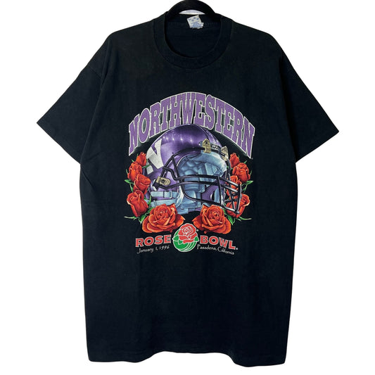 1996 North Western Rose Bowl NCAA T-shirt Sz L (B2439)