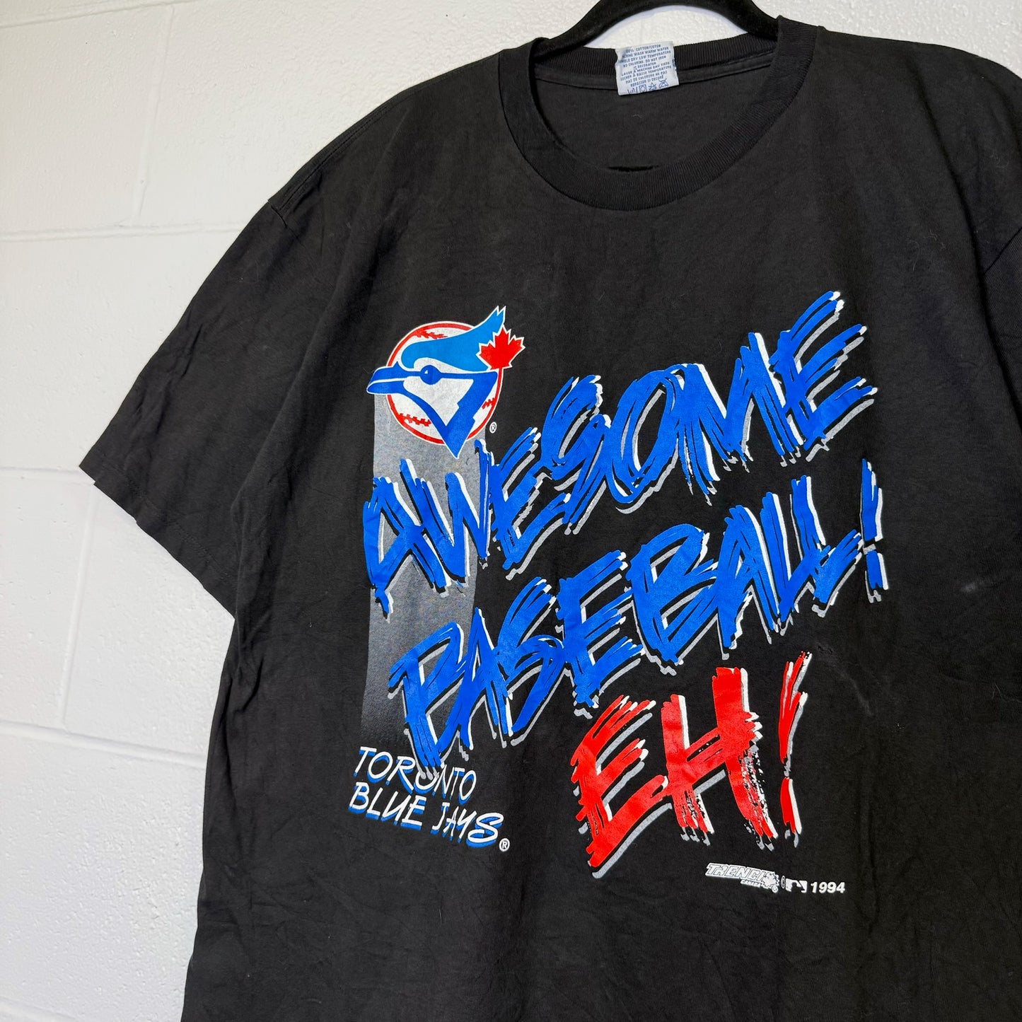 1989 Toronto Blue Jays MLB T-Shirt Sz L (B2991)