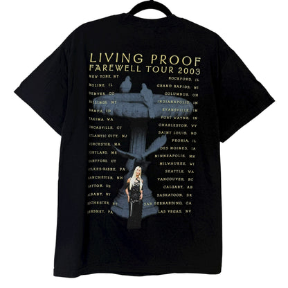 2003 Cher Living Proof Farewell Tour T-shirt Sz L (B1521)