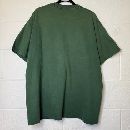 1991 Oakland Athletics MLB Triple Threat Nutmeg T-shirt Sz L (B1758)