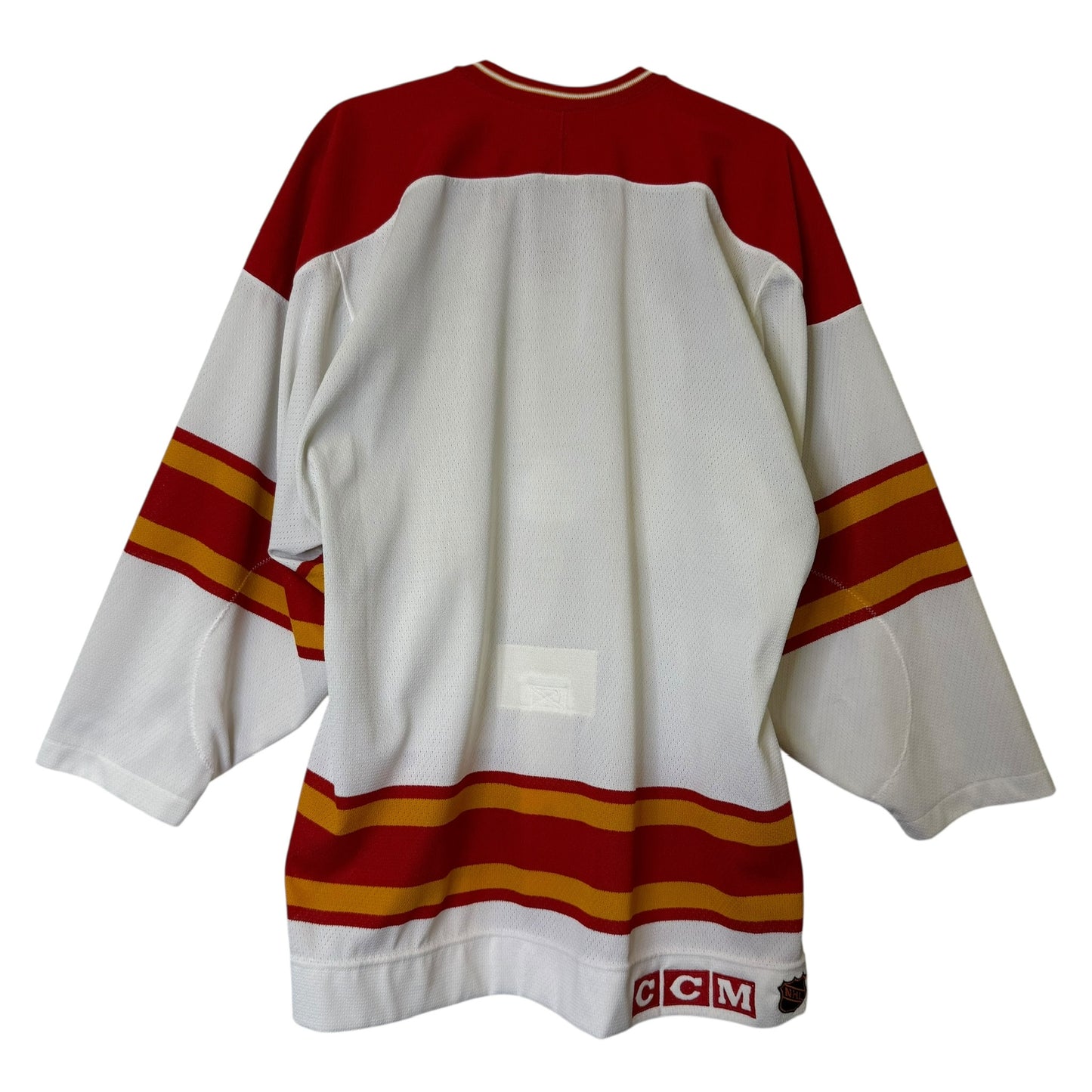 90s Calgary Flames CCM NHL Jersey Sz L