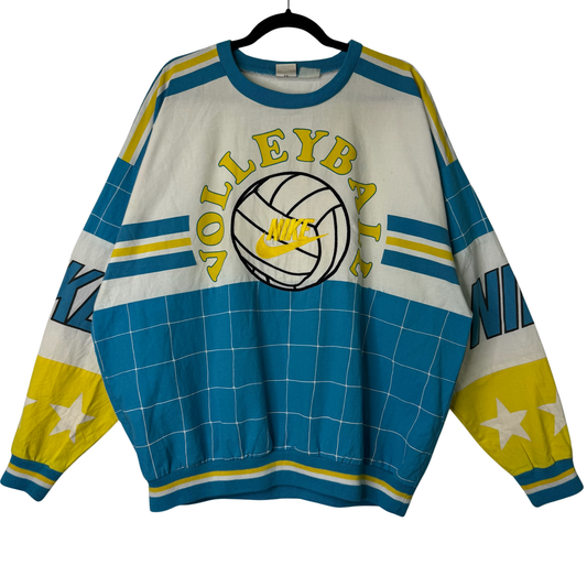 90s Nike Volleyball AOP Crewneck Sz XL