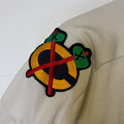 80s Chicago Blackhawks Sandow Knit Hockey NHL Jersey Sz M (B1799)