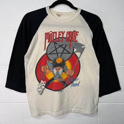 1985 Motley Crue Theatre of Pain Raglan T-Shirt Sz M
