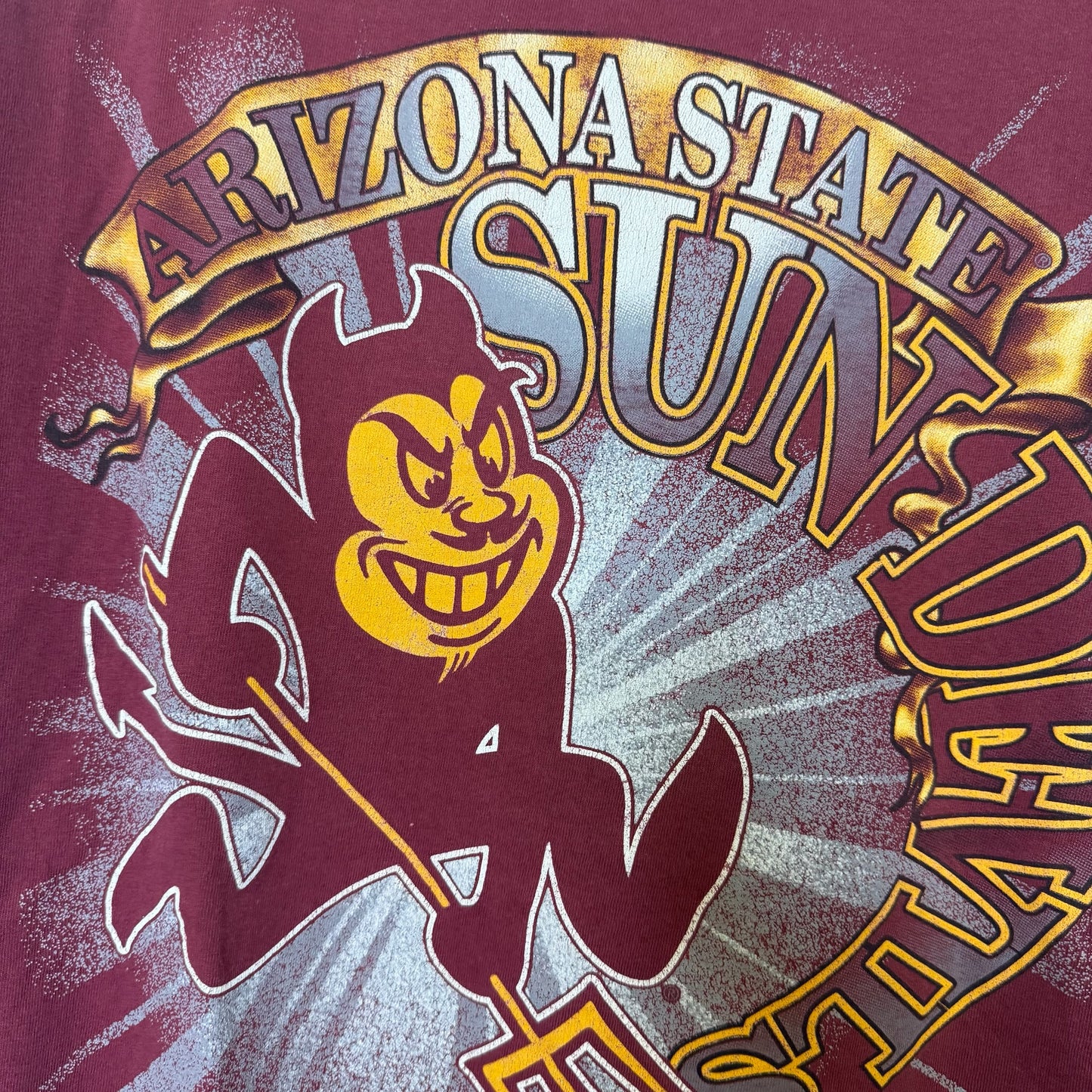 90s Arizona State Sun Devils NCAA T-Shirt Sz XL (B2884)