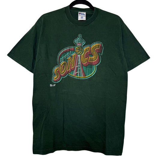 90s Seattle Supersonics NBA T-Shirt (B2976)