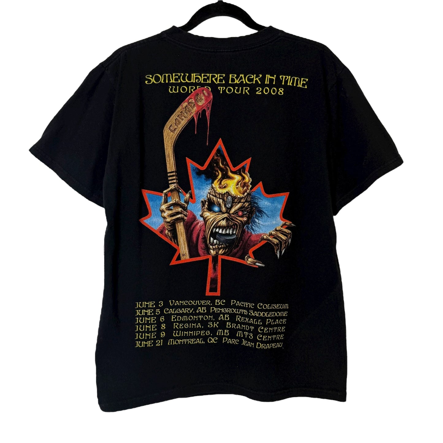 2008 Iron Maiden Team Canada T-Shirt Sz M