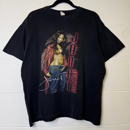 90's Janet Jackson Tour T-Shirt Sz L (B2258)