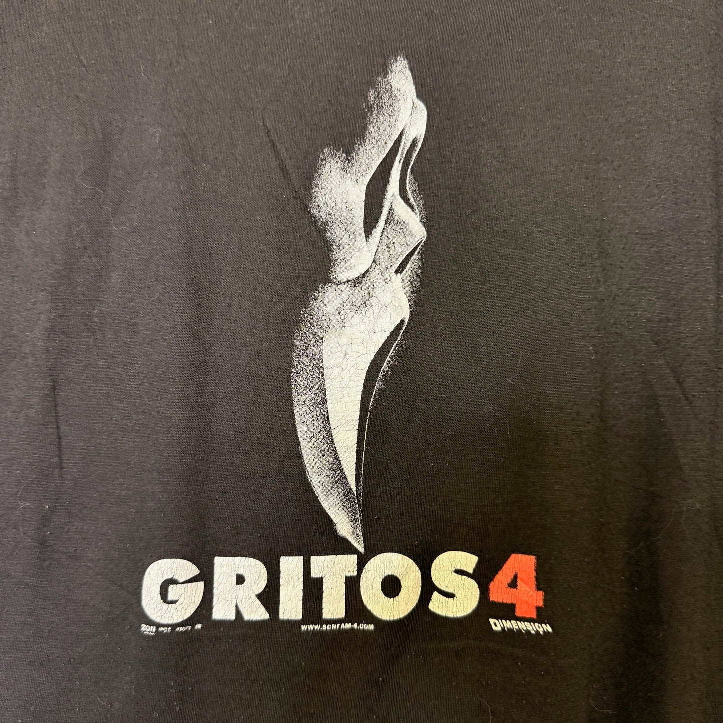 2011 Scream 4 Movie Spanish Promo Gritos 4 Horror T-Shirt (B2930)