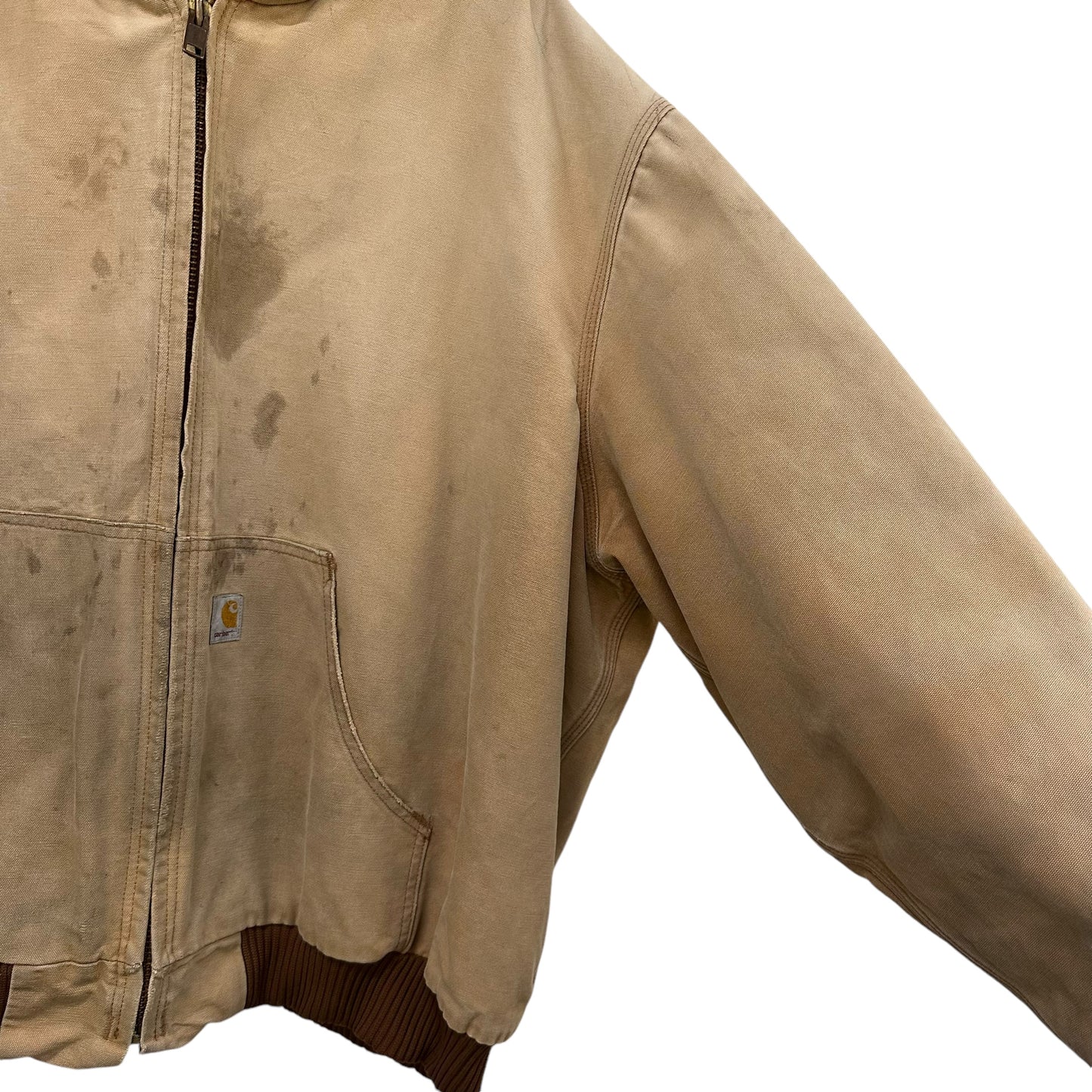 Carhartt Tan Hooded Jacket Sz 2XL (A2459)