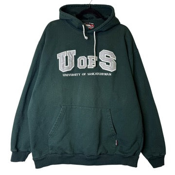 90's University Of Saskatchewan Huskies Hoodie Size XL (B2020)