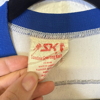 80s New York Islanders Sandow Knit Hockey NHL Jersey Sz M (B1801)