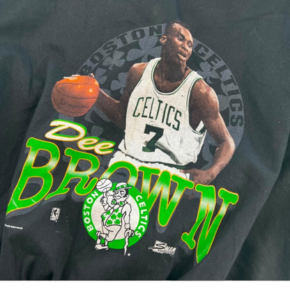 90's Dee Brown Boston Celtics Jeff Hamilton NBA Jacket Sz L