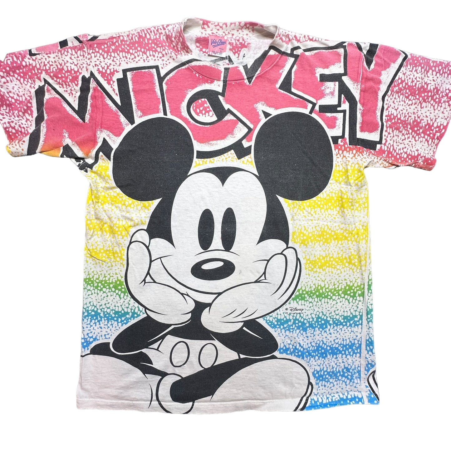 90s Mickey Mouse Disney T-shirt Sz L (A6051)