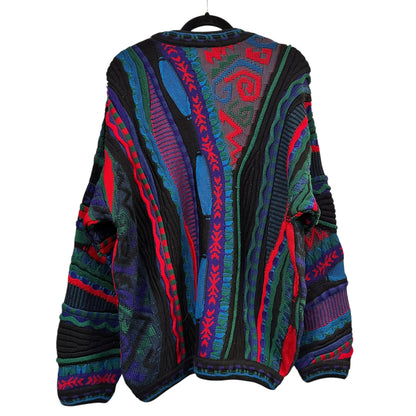 90's Coogi Style by Tundra Knit Sweater Sz L (A7484)