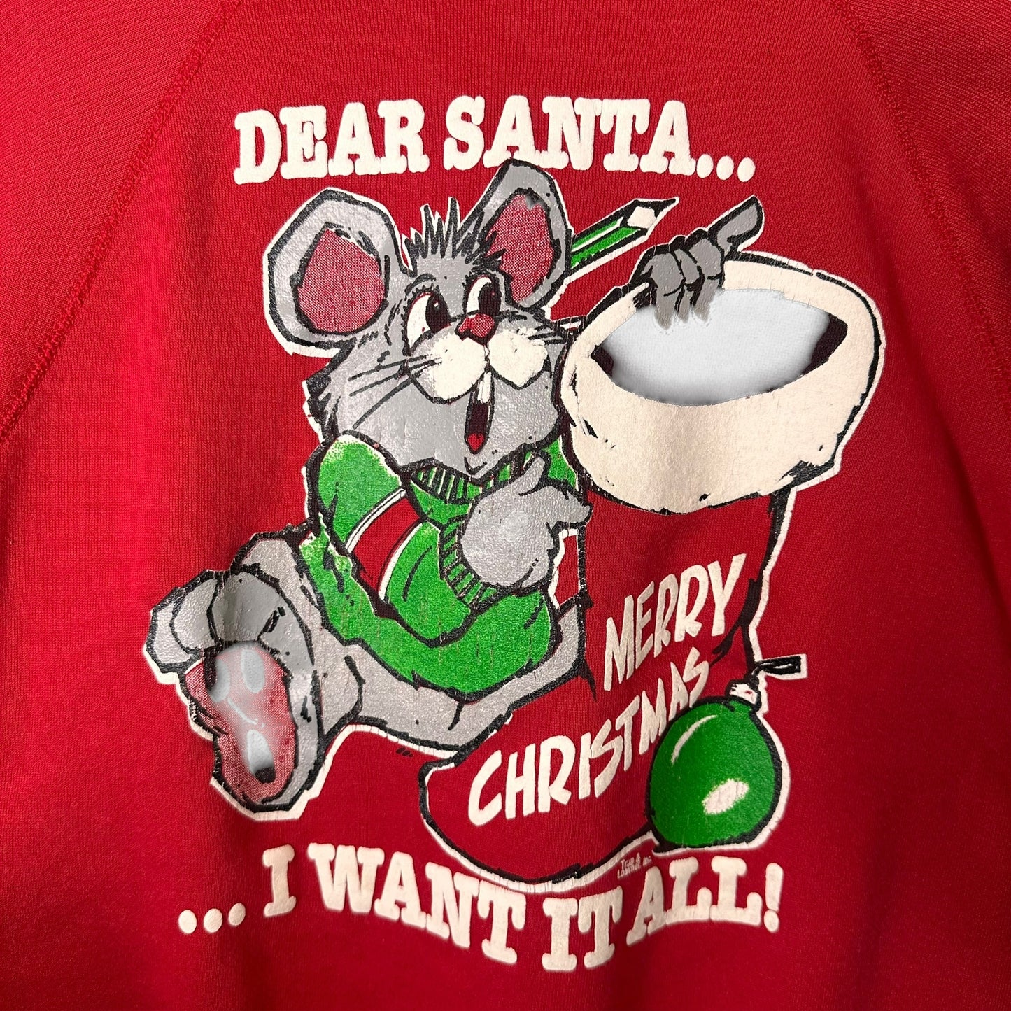 90's Christmas Mouse Crewneck (A1668)