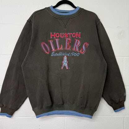 90s Houston Oilers NFL Crewneck Sz M