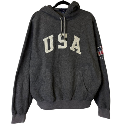 90's Polo Sport USA Hoodie Sz M (B1940)