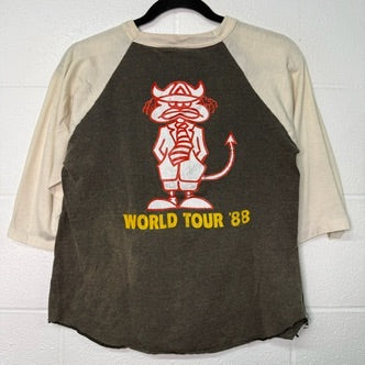 1988 AC/DC Blow Up Your Video Band Raglan T-Shirt