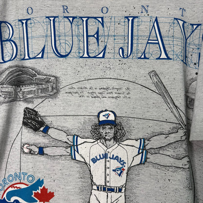 1993 Toronto Blue Jays Vitruvian Man MLB T-Shirt Sz L