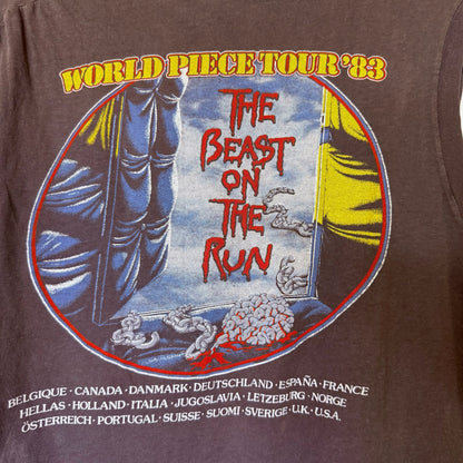 80s Iron Maiden World Piece Tour Shirt (B2501)