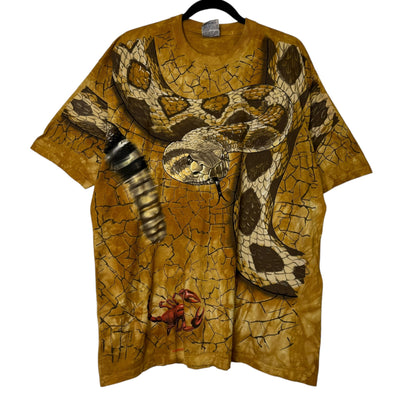 1995 Liquid Blue Snake AOP T-Shirt Sz L