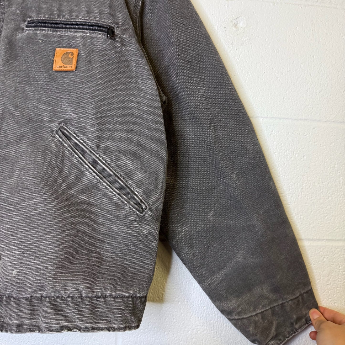 Carhartt Grey Detroit Jacket Sz M (B1956)