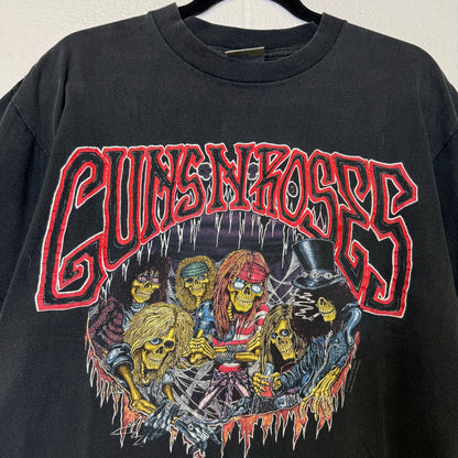 1992 Guns n Roses Tour T-shirt Sz L (B1006)