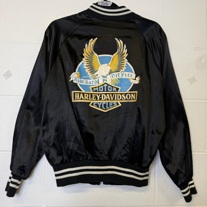 80's Harley Davidson Satin Jacket Sz S (B455)