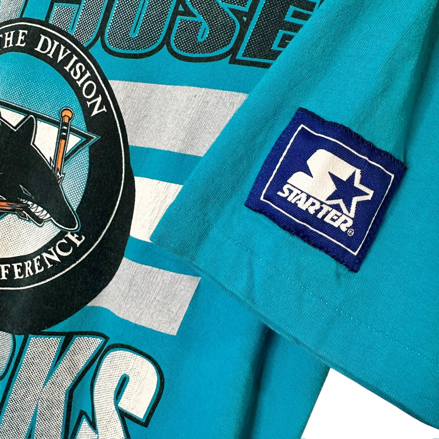 1991 San Jose Sharks NHL T-Shirt Sz M (A670)