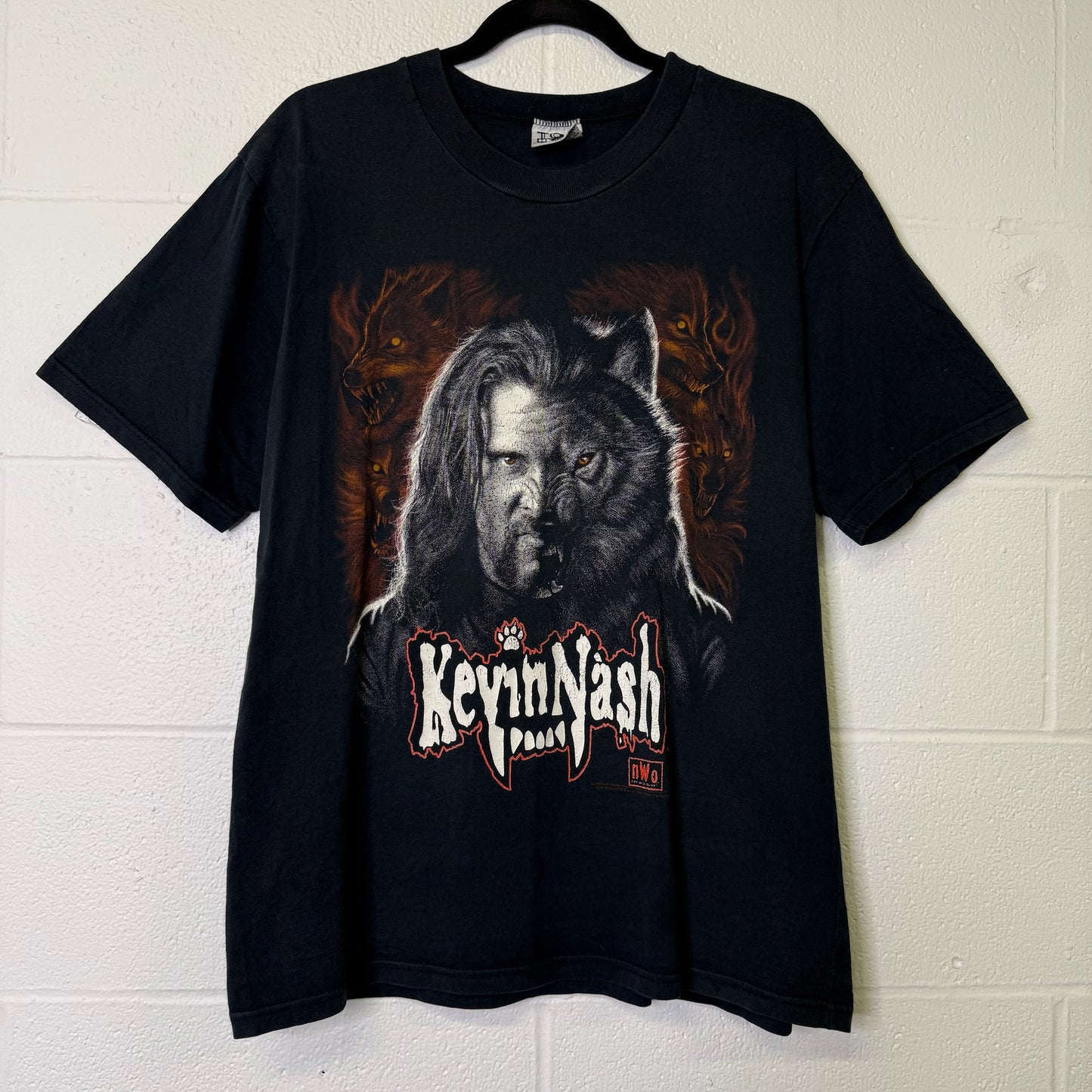 90's NWO Kevin Nash WCW Wrestling T-shirt Sz L (B674)