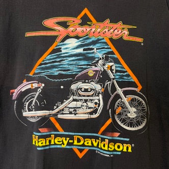 1991 Harley Davidson Billings Montana T-Shirt Sz L (B1410)
