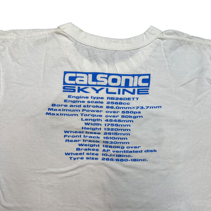 80's Calsonic Nissan Rally T-shirt Sz M (A6029)